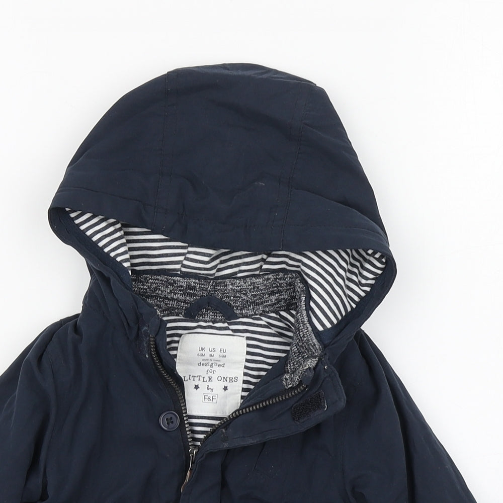 F&F Baby Blue   Jacket  Size 6-9 Months   Zip