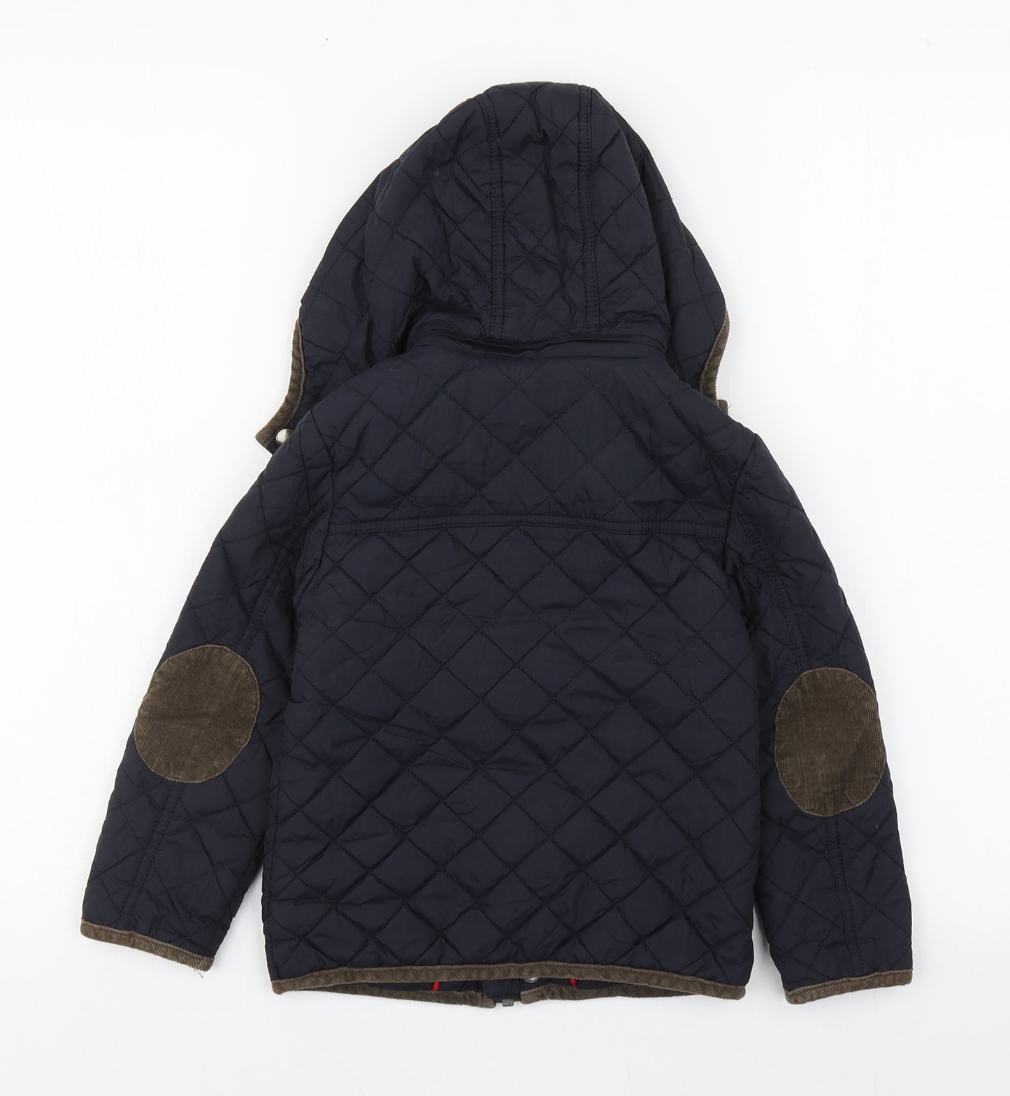 TU Boys Blue   Quilted Coat Size 3-4 Years  Zip