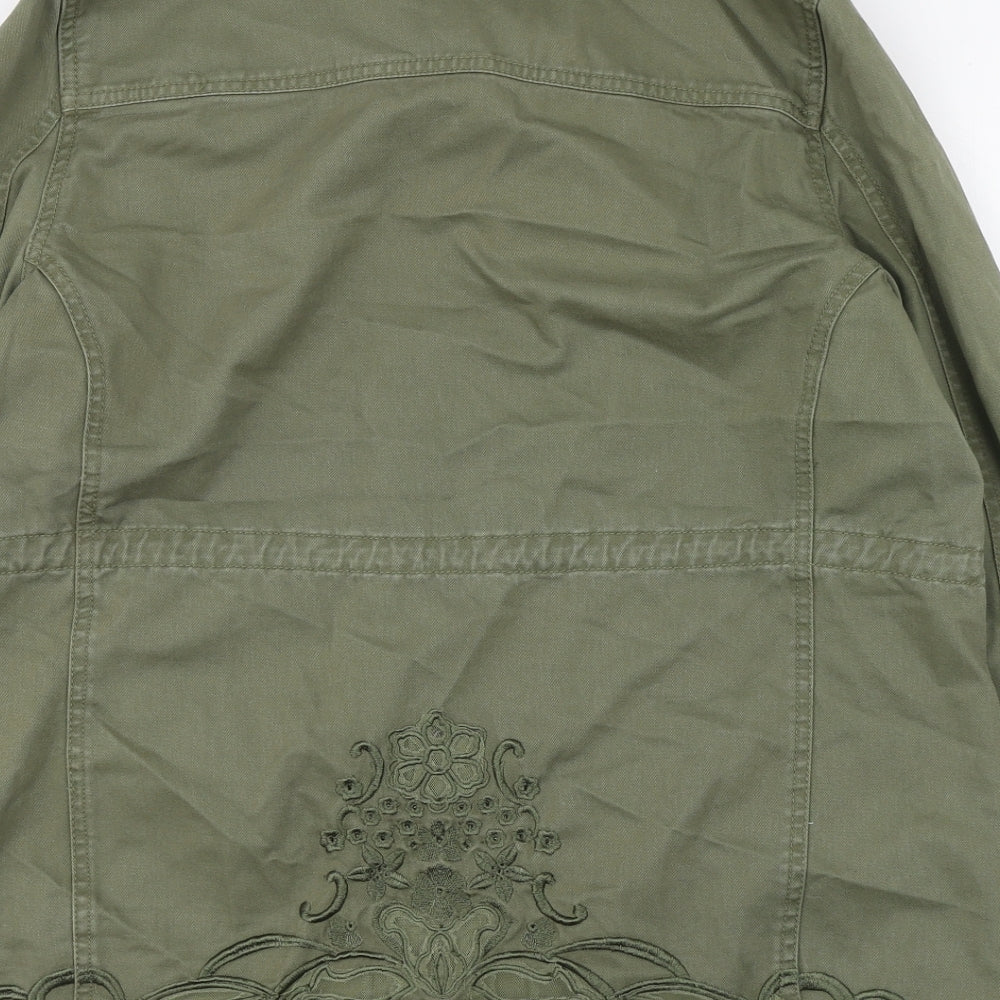 Debenhams Womens Green   Jacket  Size 14  Button