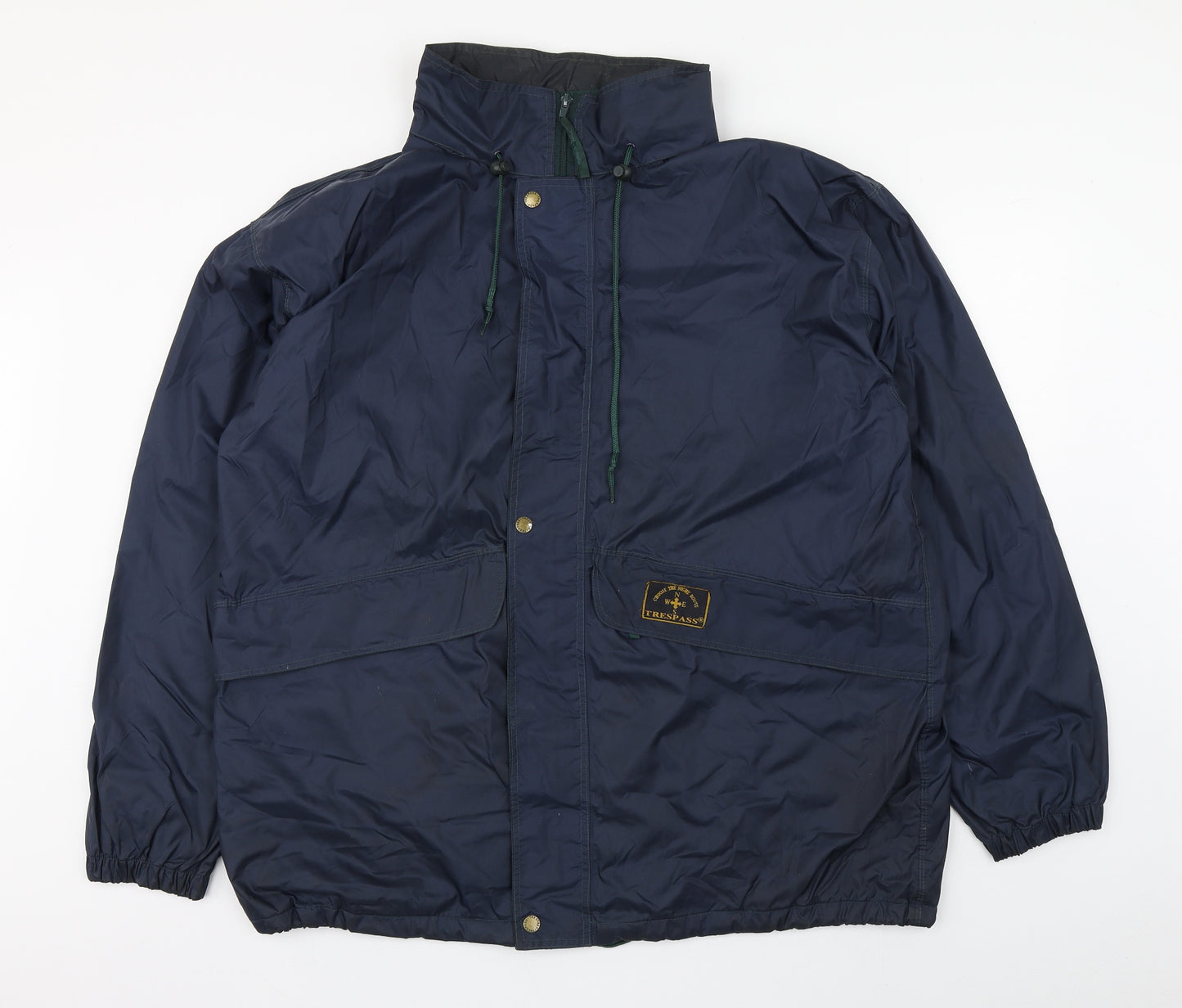 Trespass Mens Blue   Windbreaker Coat Size XL  Zip