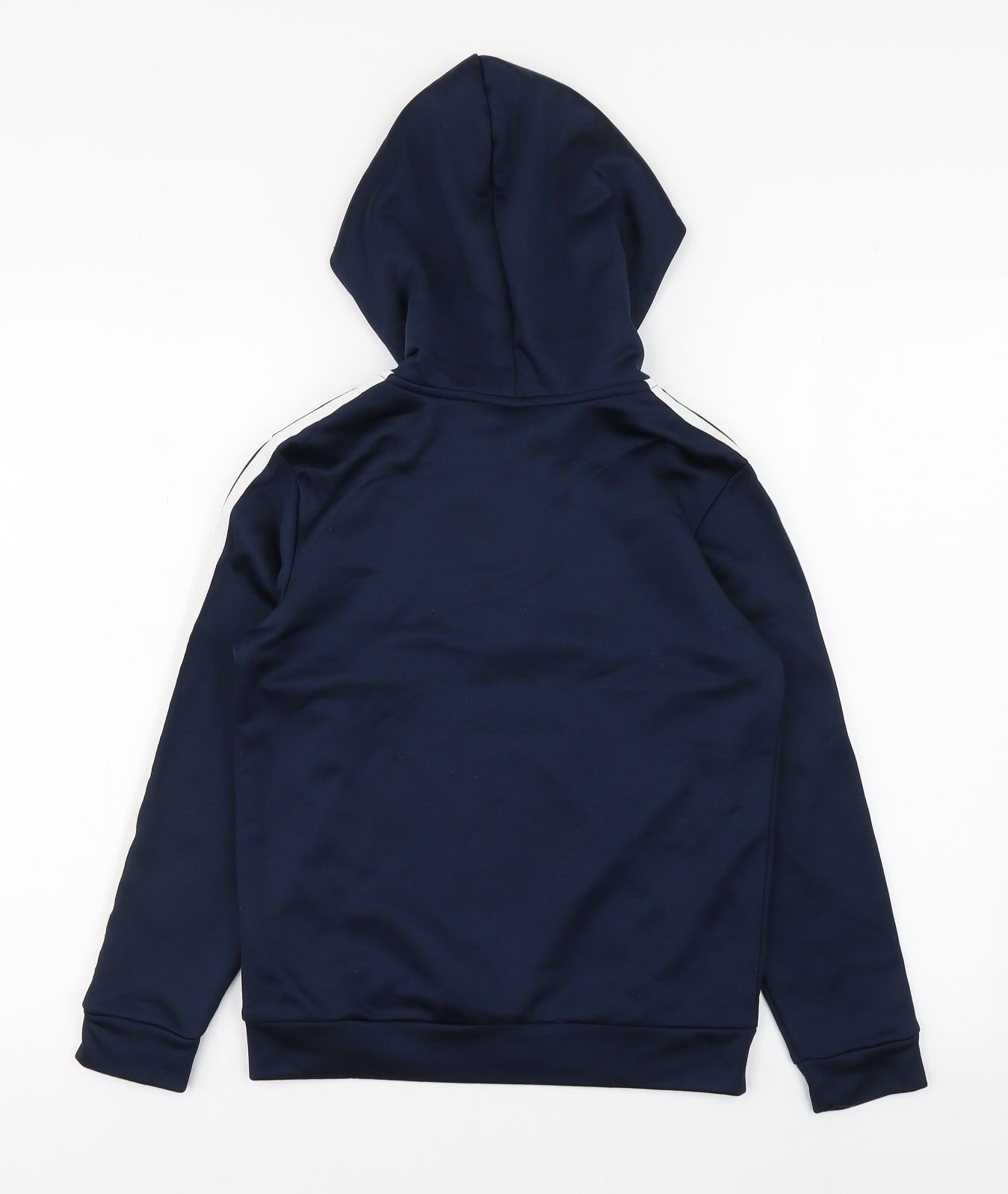 adidas Boys Blue  100% Polyester Full Zip Hoodie Size 9-10 Years
