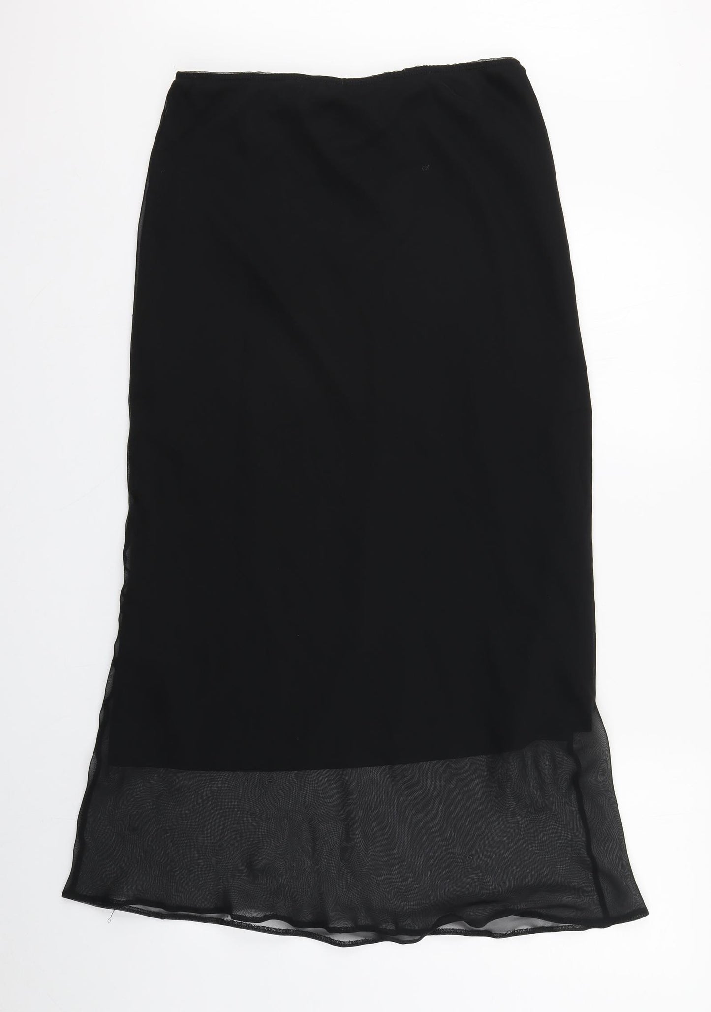 Dorothy Perkins Womens Black  Polyester A-Line Skirt Size 14