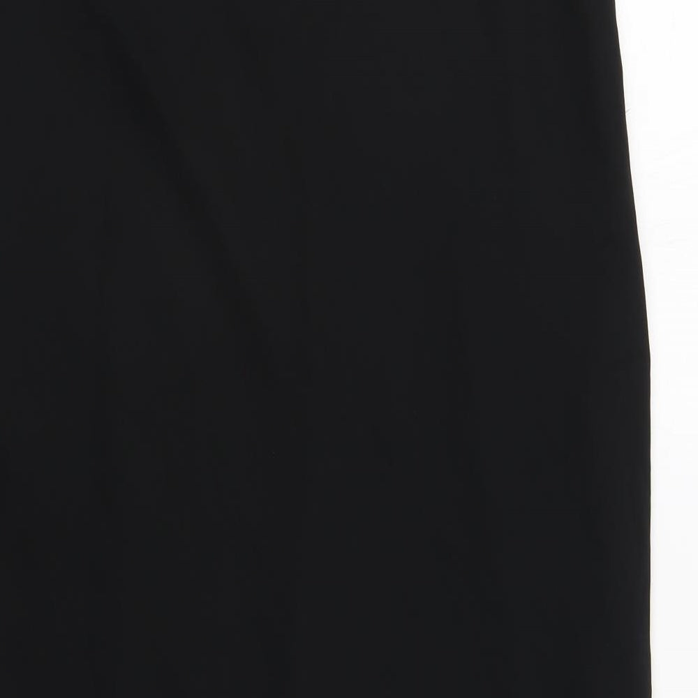 Dorothy Perkins Womens Black  Polyester A-Line Skirt Size 14