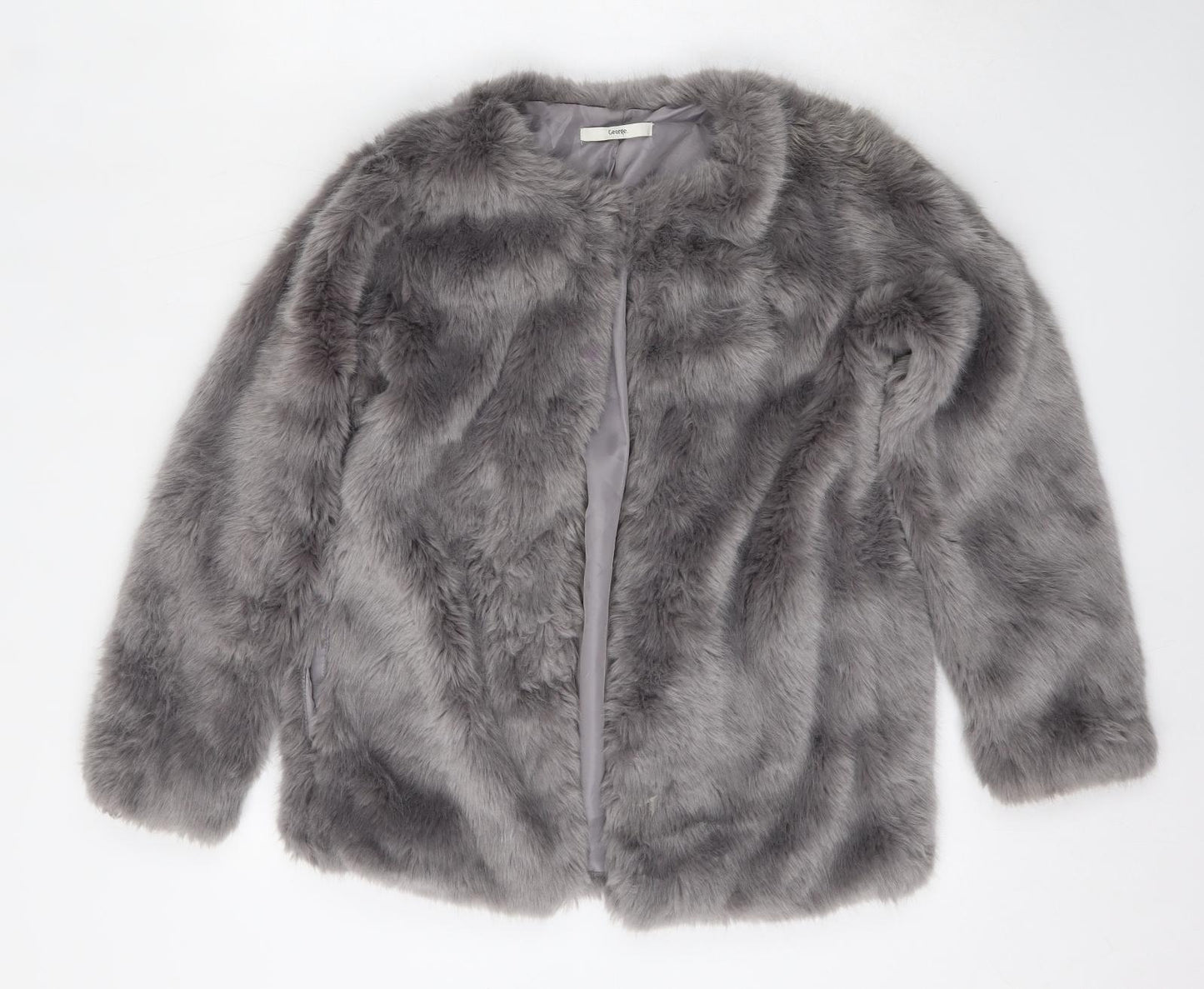 George Girls Grey   Bomber Jacket Jacket Size 10-11 Years