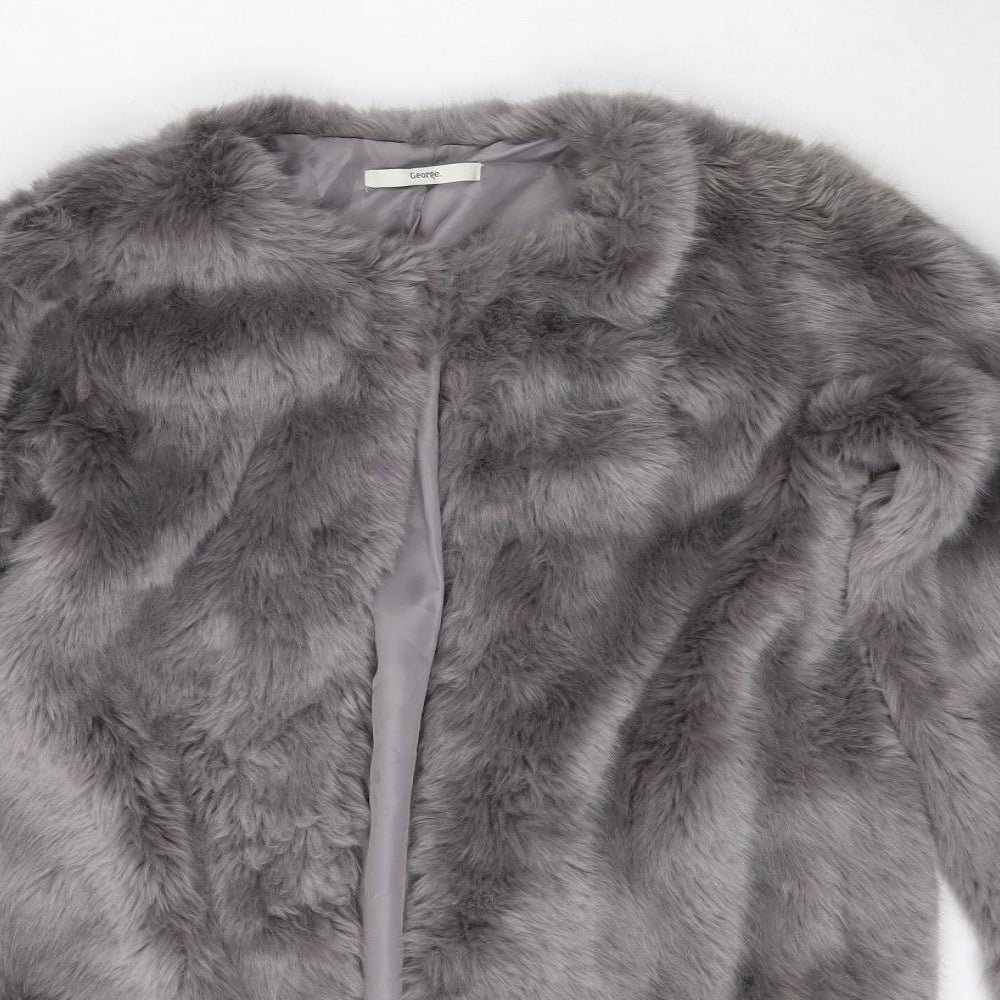 George Girls Grey   Bomber Jacket Jacket Size 10-11 Years