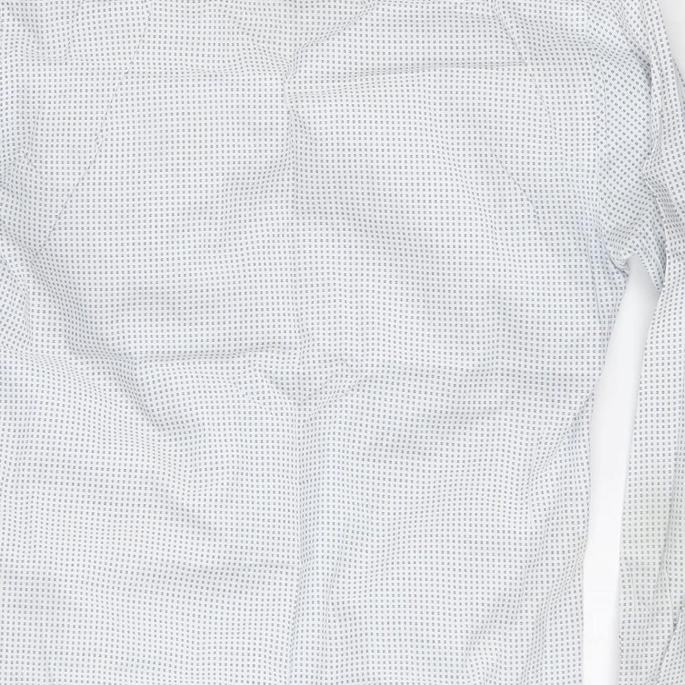 RDX Mens Multicoloured Geometric Cotton  Dress Shirt Size M Collared Button