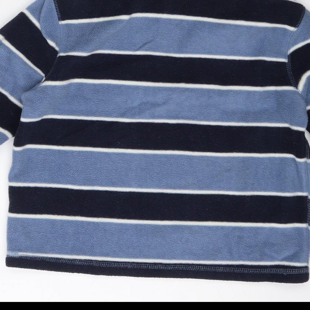 Gap Boys Multicoloured Striped Polyester Henley Sweatshirt Size 5 Years  Zip