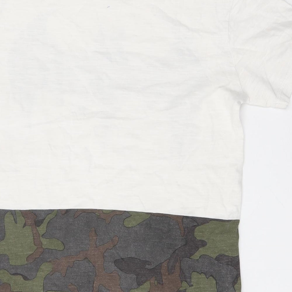 NEXT Boys White  Cotton Basic T-Shirt Size 6 Years Round Neck  - Batman