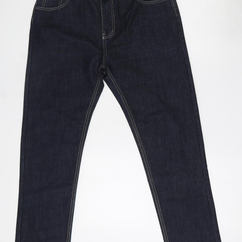 Jeans Wear Mens Blue  Cotton Straight Jeans Size 36 L31 in Regular Button