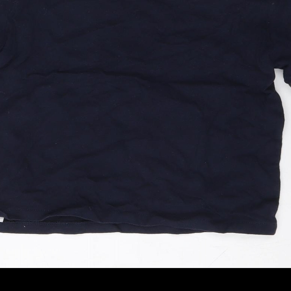 Gap Boys Blue  Cotton Basic T-Shirt Size 3 Years Round Neck