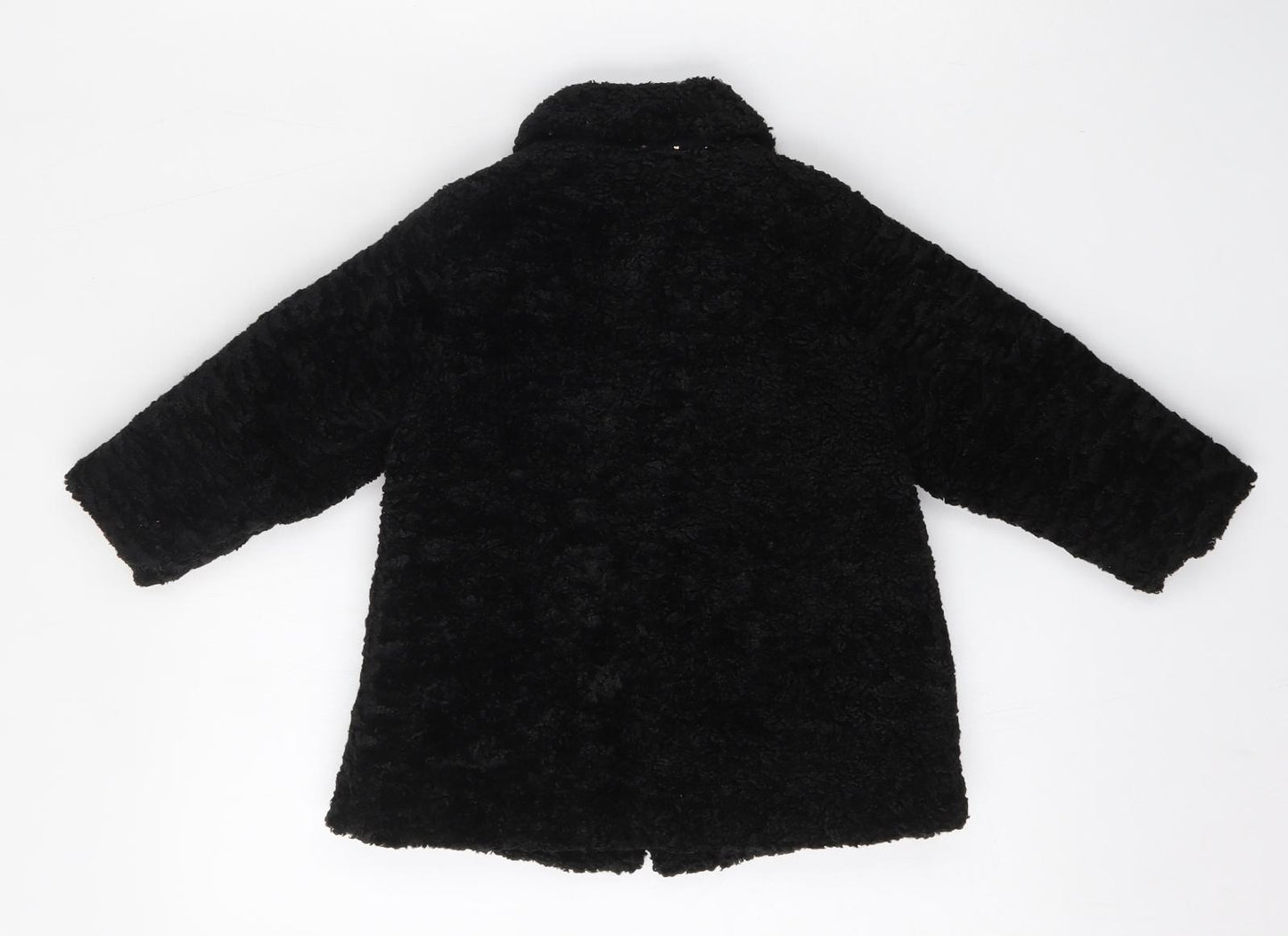 NEXT Girls Black   Pea Coat Jacket Size 12-18 Months   Button