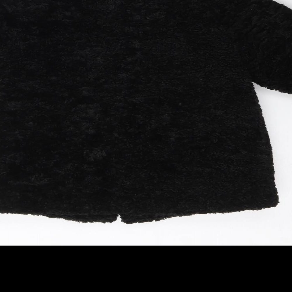 NEXT Girls Black   Pea Coat Jacket Size 12-18 Months   Button