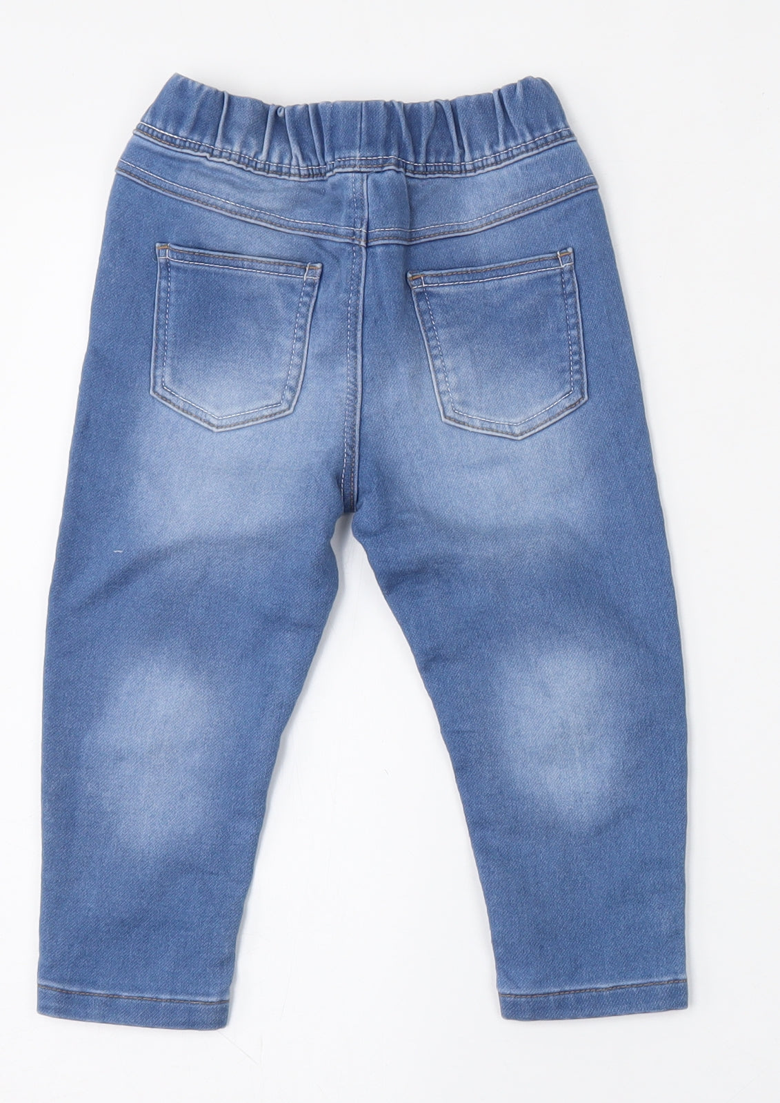 Primark Boys Blue  Cotton Jegging Jeans Size 2 Years  Regular Drawstring