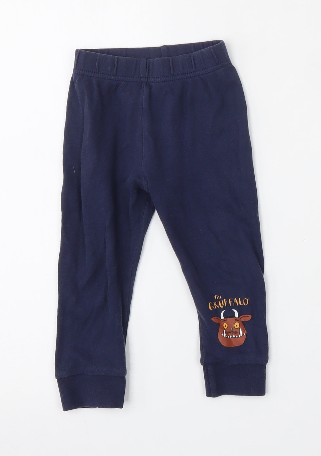 Dunnes Stores Boys Blue  Cotton Jogger Trousers Size 2 Years  Regular