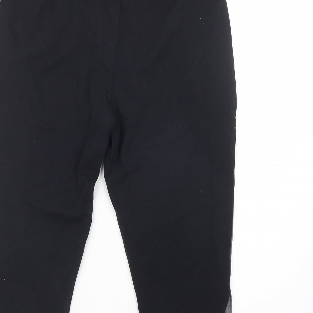 Bonmarché Womens Black  Cotton Cropped Leggings Size 18 L21 in Regular