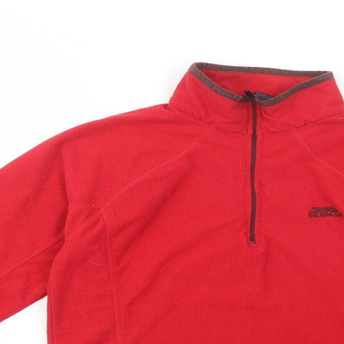Trespass Womens Red  Polyester Pullover Sweatshirt Size XS  Zip