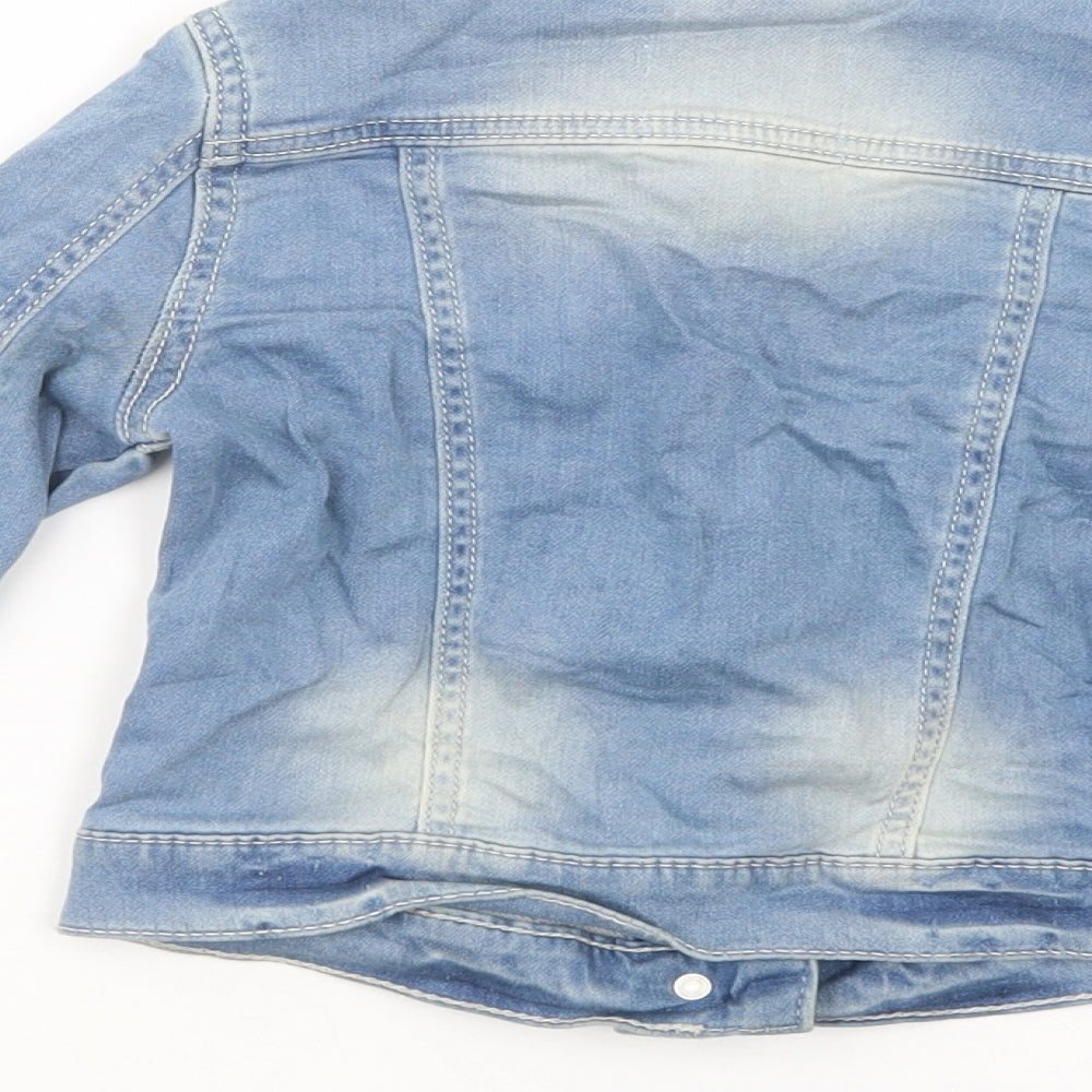 F&F Girls Blue   Jacket  Size 5-6 Years  Button
