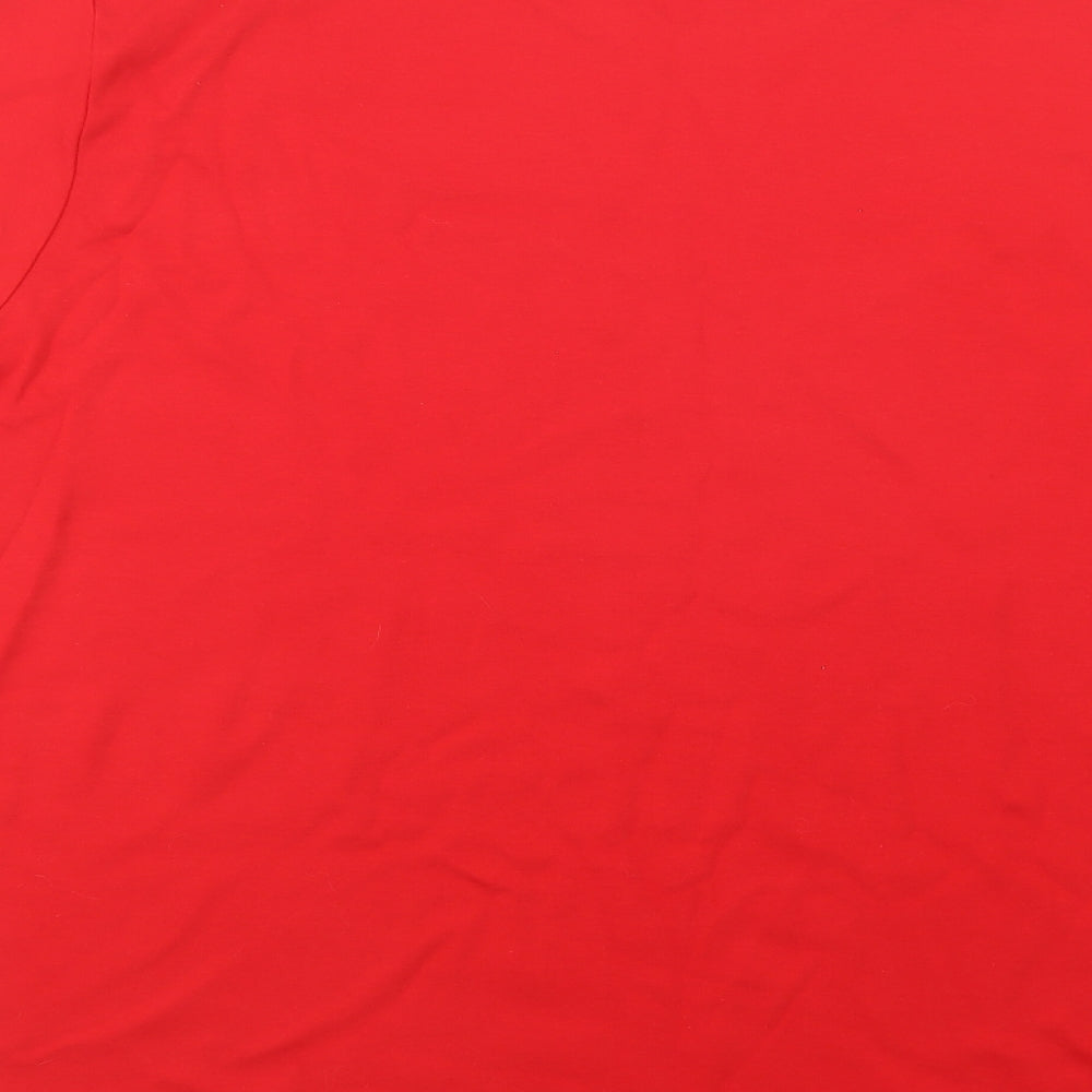 Style Inc Womens Red  Cotton Basic T-Shirt Size 3XL Crew Neck