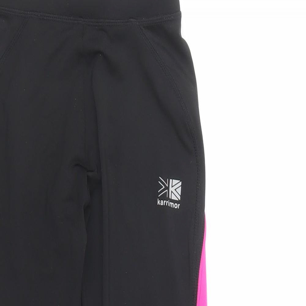 Karrimor Girls Black  Polyester Jogger Trousers Size 11-12 Years  Regular Drawstring - Leggings