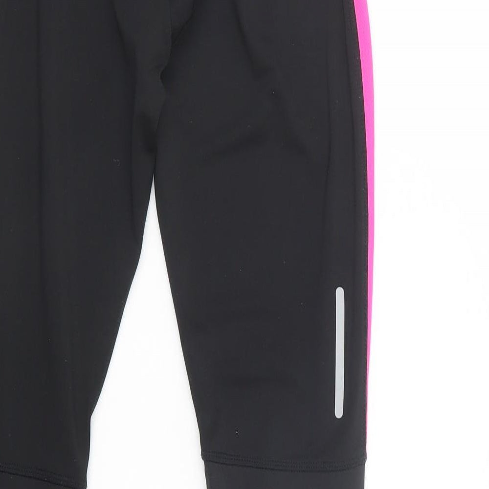 Karrimor Girls Black  Polyester Jogger Trousers Size 11-12 Years  Regular Drawstring - Leggings