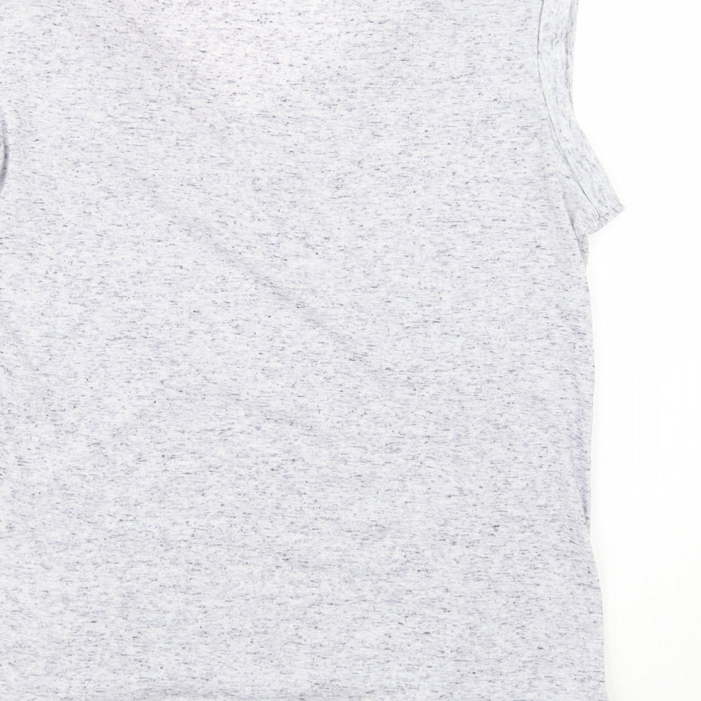 Atmosphere Womens Blue  Polyester Basic T-Shirt Size 10 V-Neck