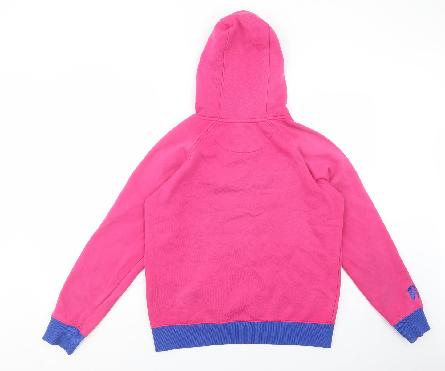 Canterbury Womens Pink  Cotton Pullover Hoodie Size 12  Pullover