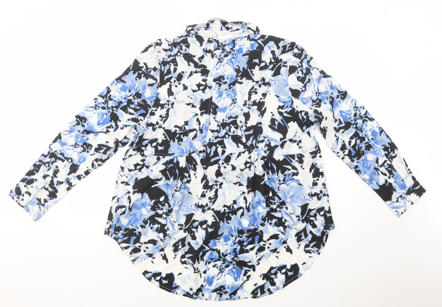 Together Womens Multicoloured Geometric Polyester Tunic Button-Up Size XL Collared