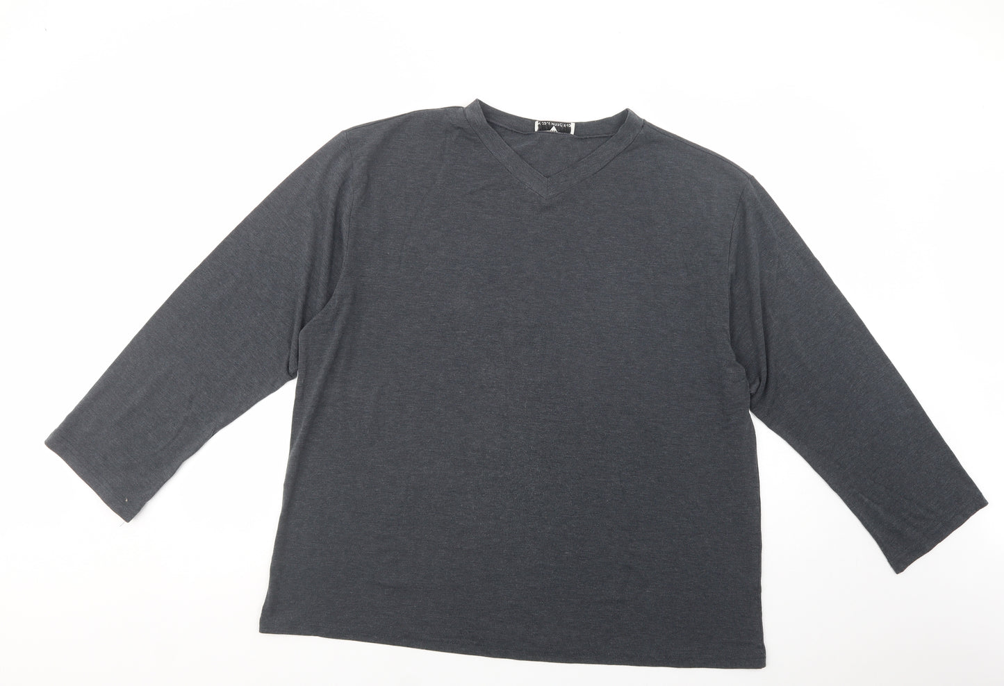 Nicole  Marciano Womens Grey  Cotton Tunic T-Shirt Size XL V-Neck