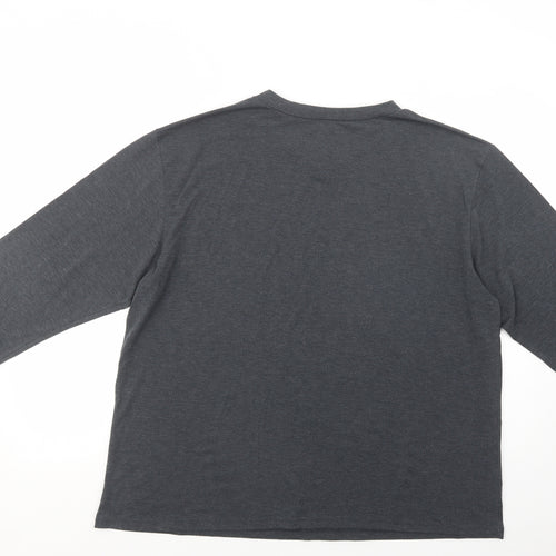 Nicole  Marciano Womens Grey  Cotton Tunic T-Shirt Size XL V-Neck
