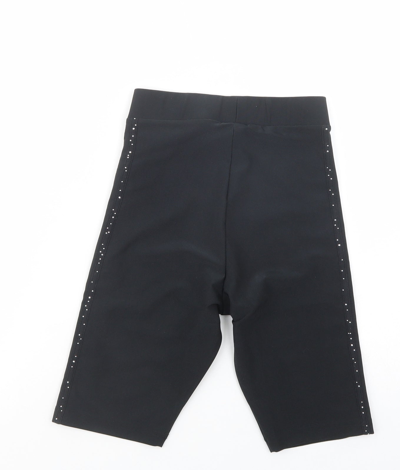 adidas Womens Black  Polyester Compression Shorts Size 6 L10 in Regular