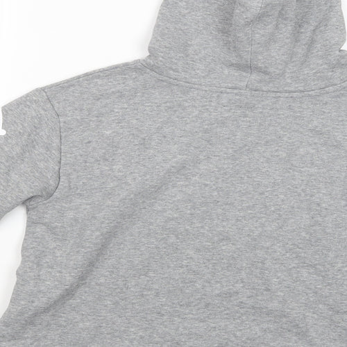 Converse Girls Grey  Cotton Pullover Hoodie Size 12-13 Years  Pullover