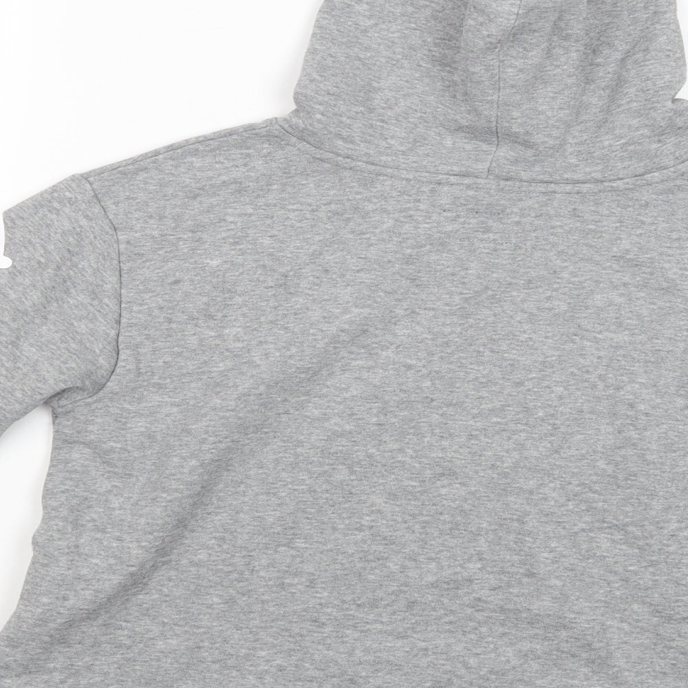 Converse Girls Grey  Cotton Pullover Hoodie Size 12-13 Years  Pullover