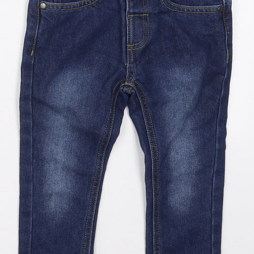 Pep&Co Boys Blue  Cotton Skinny Jeans Size 2-3 Years  Regular Button