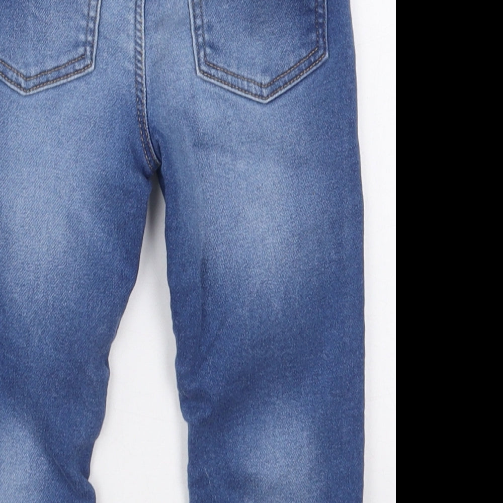 Denim Co Boys Blue  Cotton Tapered Jeans Size 2-3 Years  Regular Drawstring