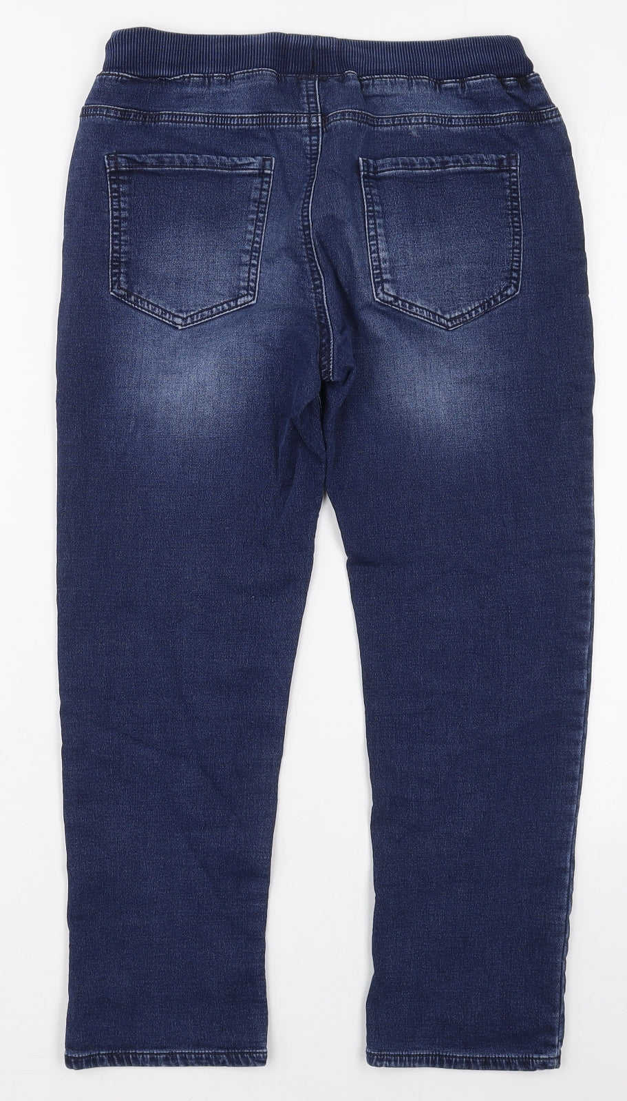 NEXT Boys Blue  Cotton Straight Jeans Size 11 Years  Regular Drawstring