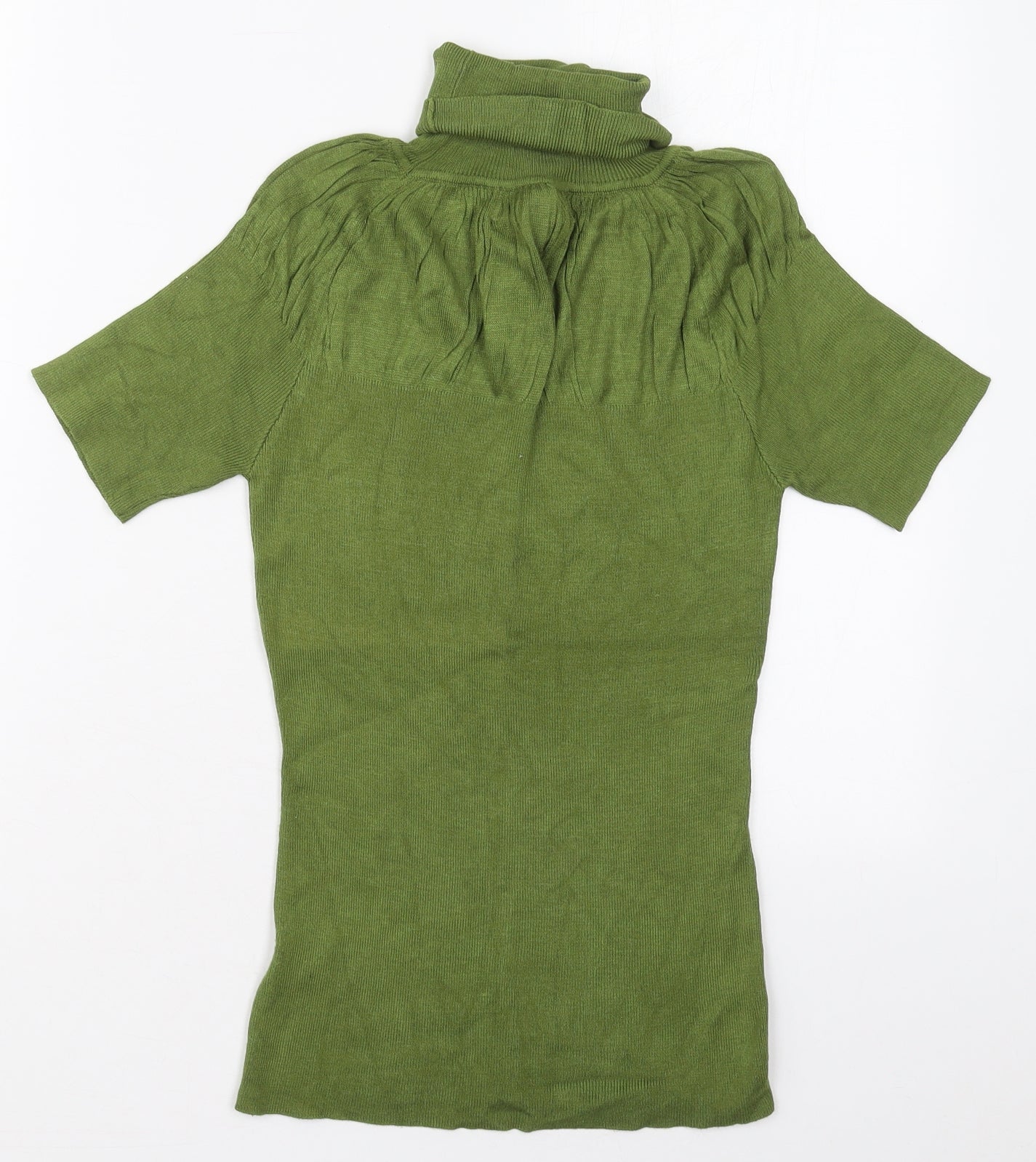 Gerard Womens Green Roll Neck  Viscose Pullover Jumper Size 10