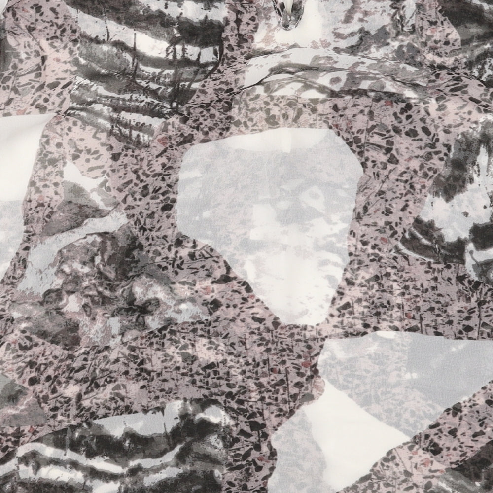 NEXT Womens Grey  Polyester Basic Blouse Size 16 Round Neck - Abstract