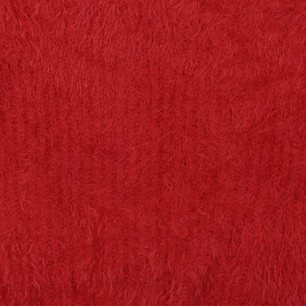 Primark Womens Red Round Neck  Polyester Pullover Jumper Size 10