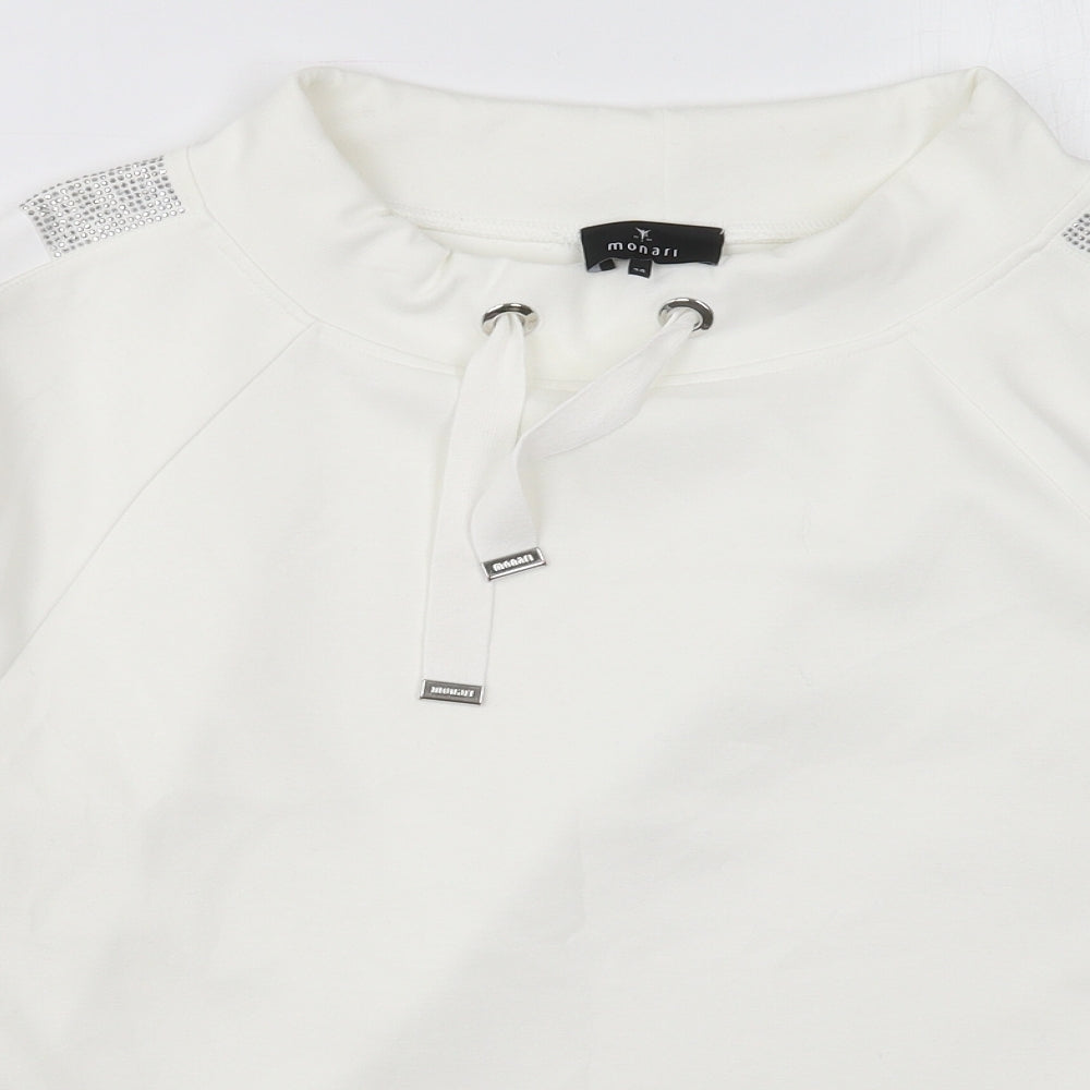 monari Womens White  Polyester Pullover Sweatshirt Size 12  Pullover - Fly High