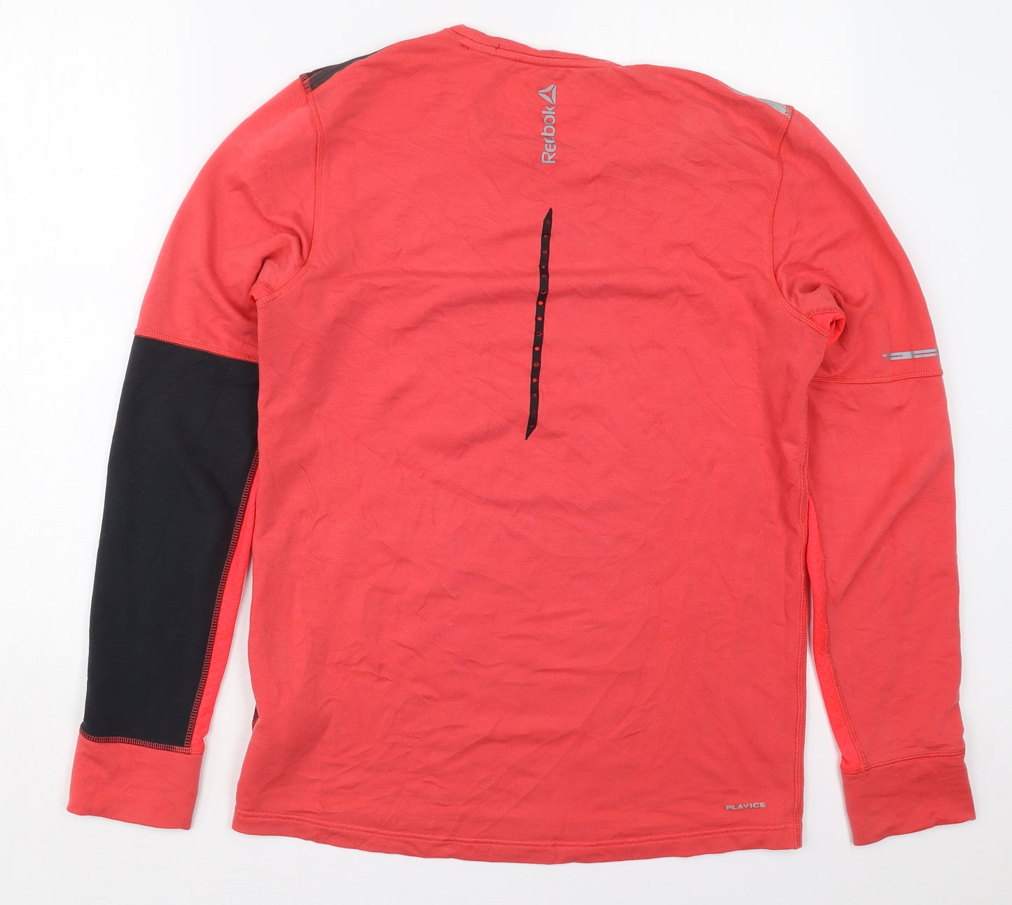 Reebok Mens Pink  Lyocell Basic T-Shirt Size S Crew Neck Pullover - Run