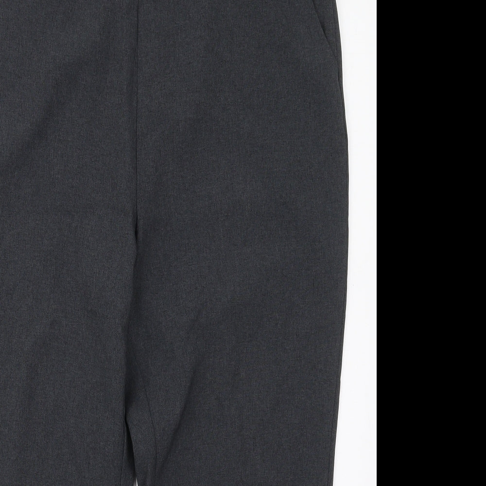 Bonmarché Womens Grey  Polyester Cropped Trousers Size 16 L23.5 in Regular