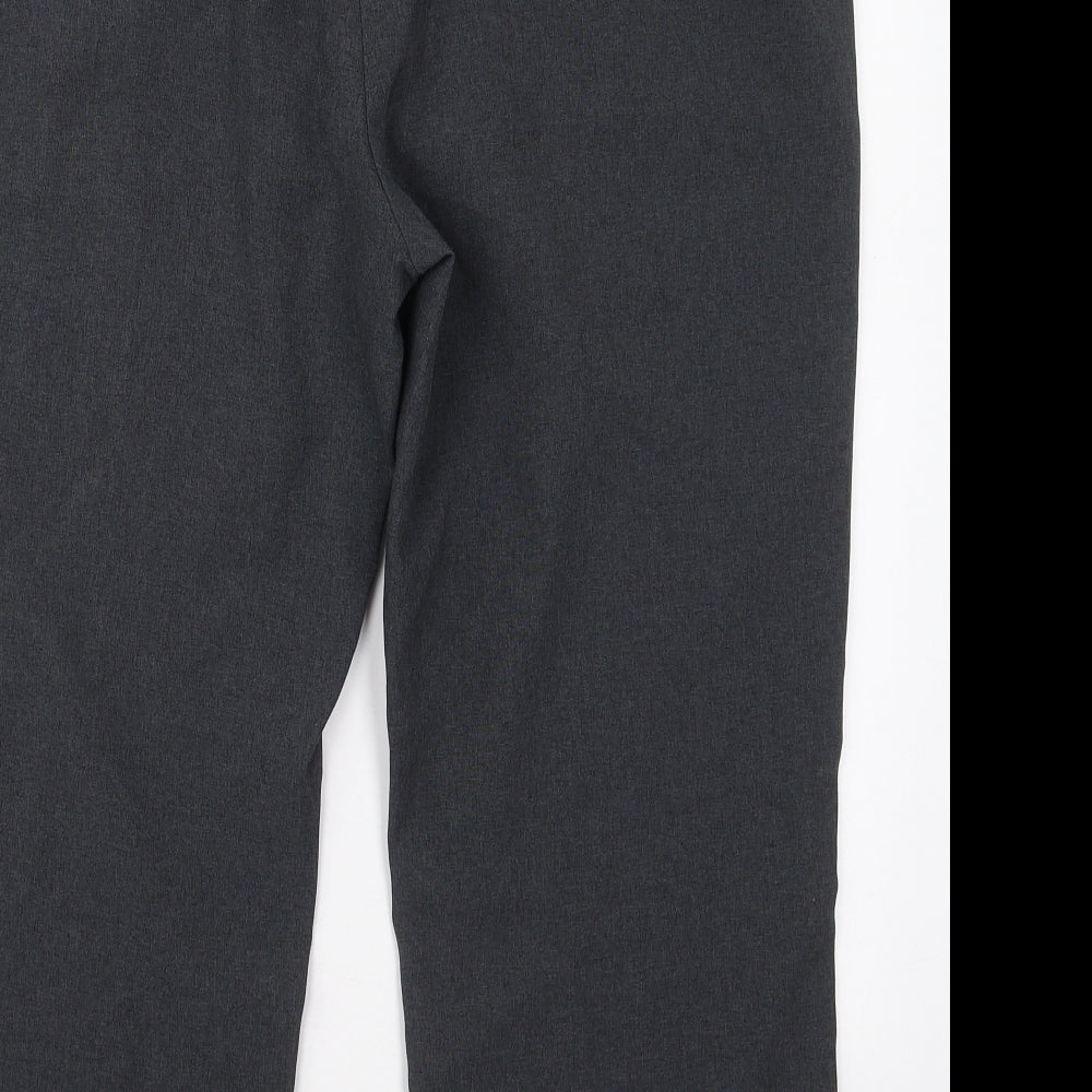 Bonmarché Womens Grey  Polyester Cropped Trousers Size 16 L23.5 in Regular