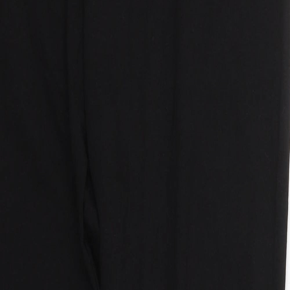 PRETTYLITTLETHING Womens Black  Cotton Carrot Leggings Size 14 L26 in