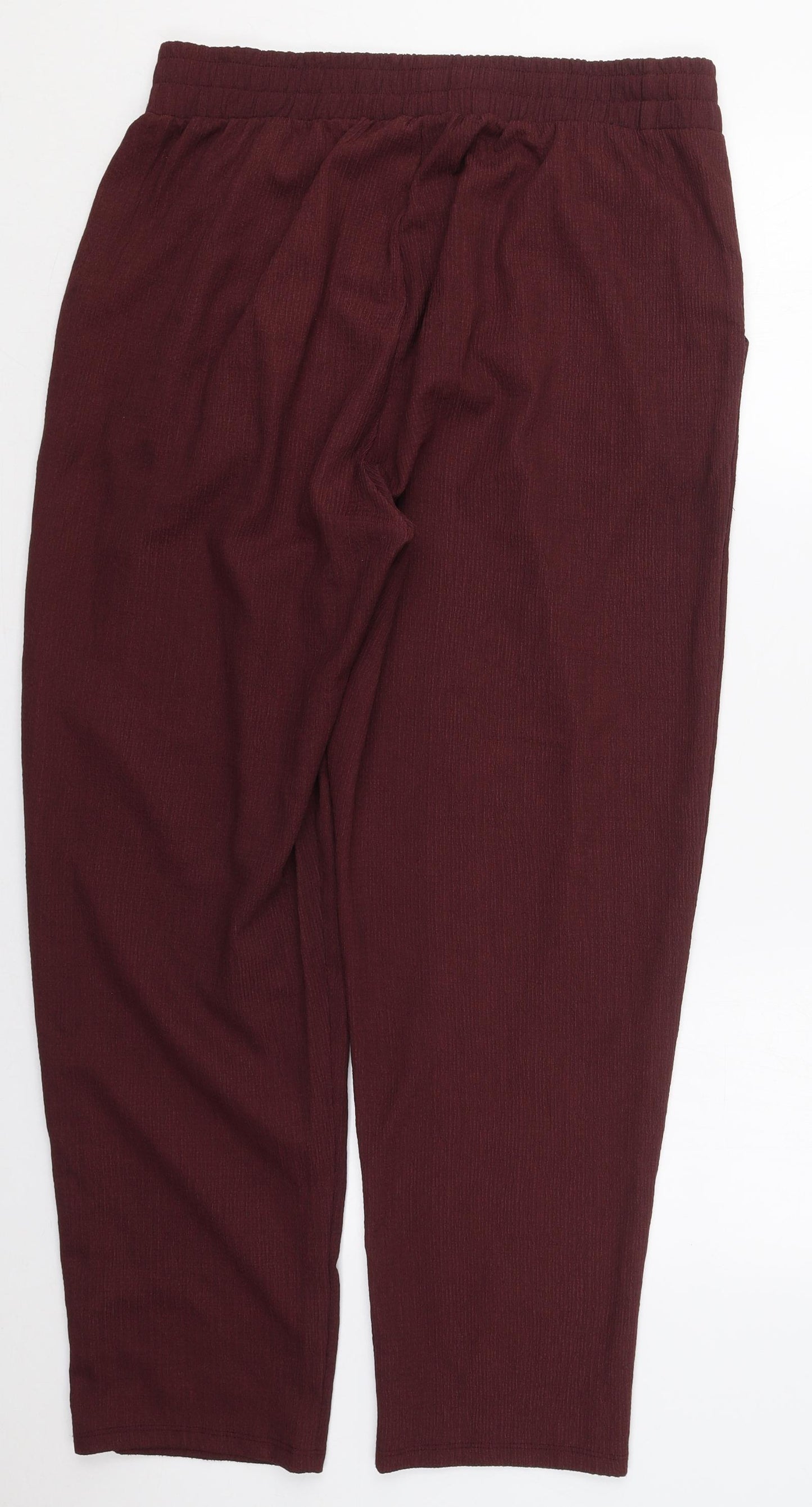 George Womens Purple  Polyester Trousers  Size 16 L28 in Regular