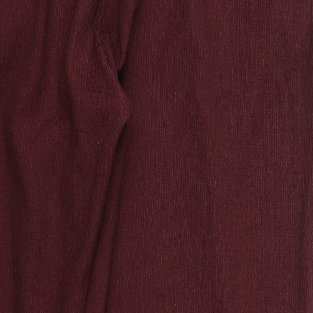 George Womens Purple  Polyester Trousers  Size 16 L28 in Regular