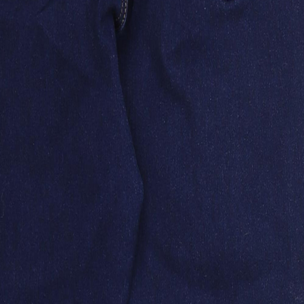 Dorothy Perkins Womens Blue  Cotton Skinny Jeans Size 16 L24 in Regular Button