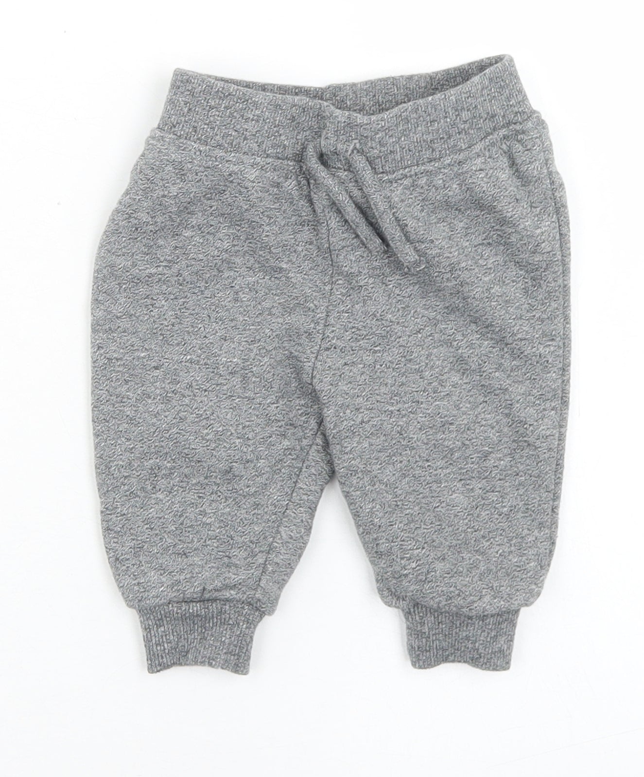 Primark Boys Grey  Cotton Jogger Trousers Size 3-6 Months  Drawstring