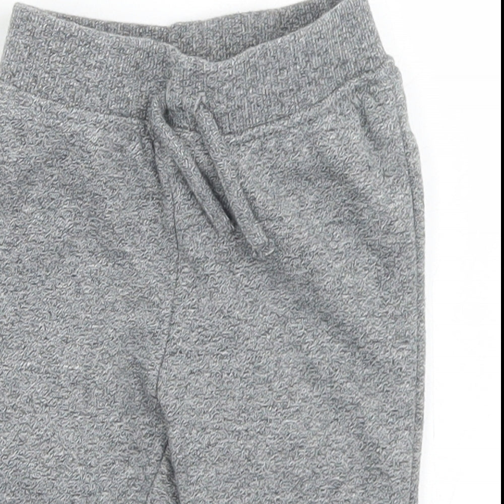 Primark Boys Grey  Cotton Jogger Trousers Size 3-6 Months  Drawstring