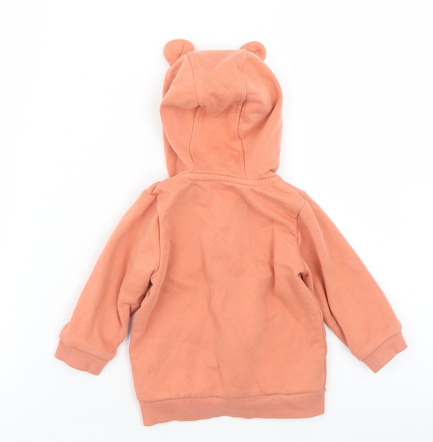 George Girls Orange   Jacket  Size 6-9 Months   Zip