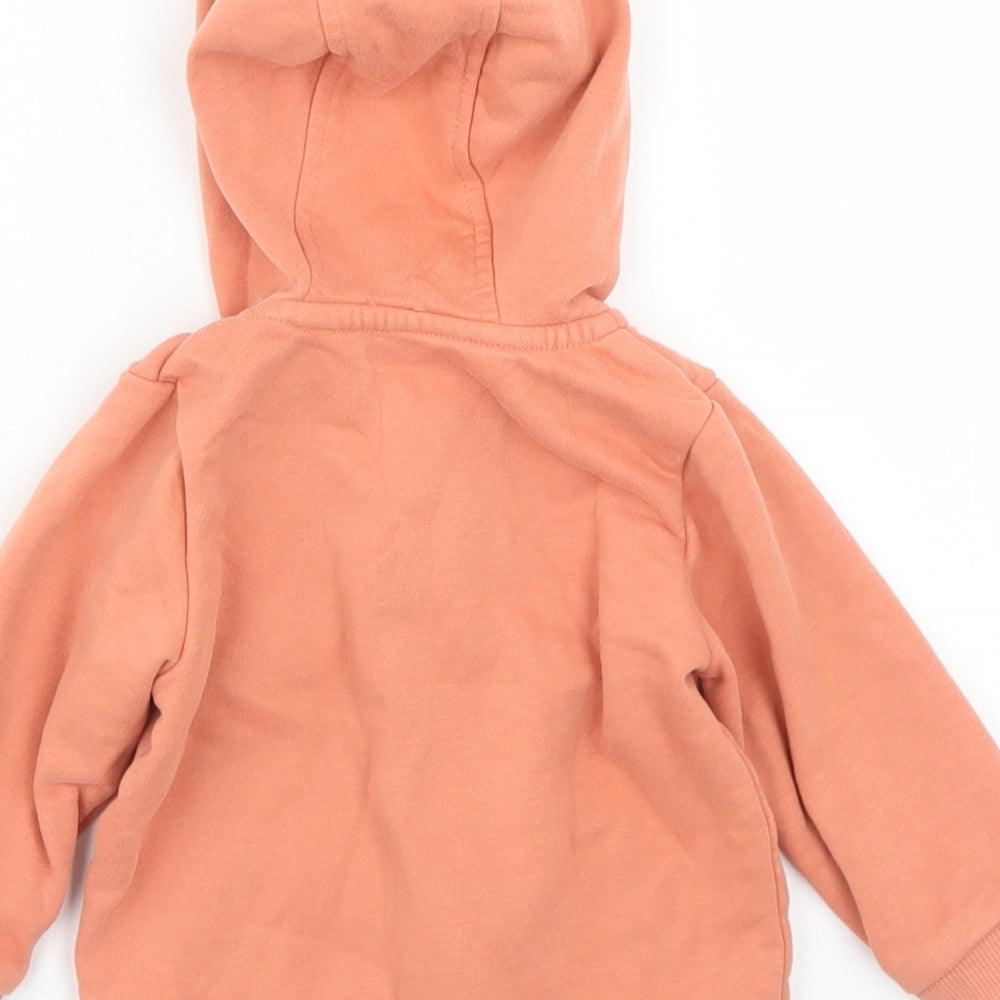 George Girls Orange   Jacket  Size 6-9 Months   Zip